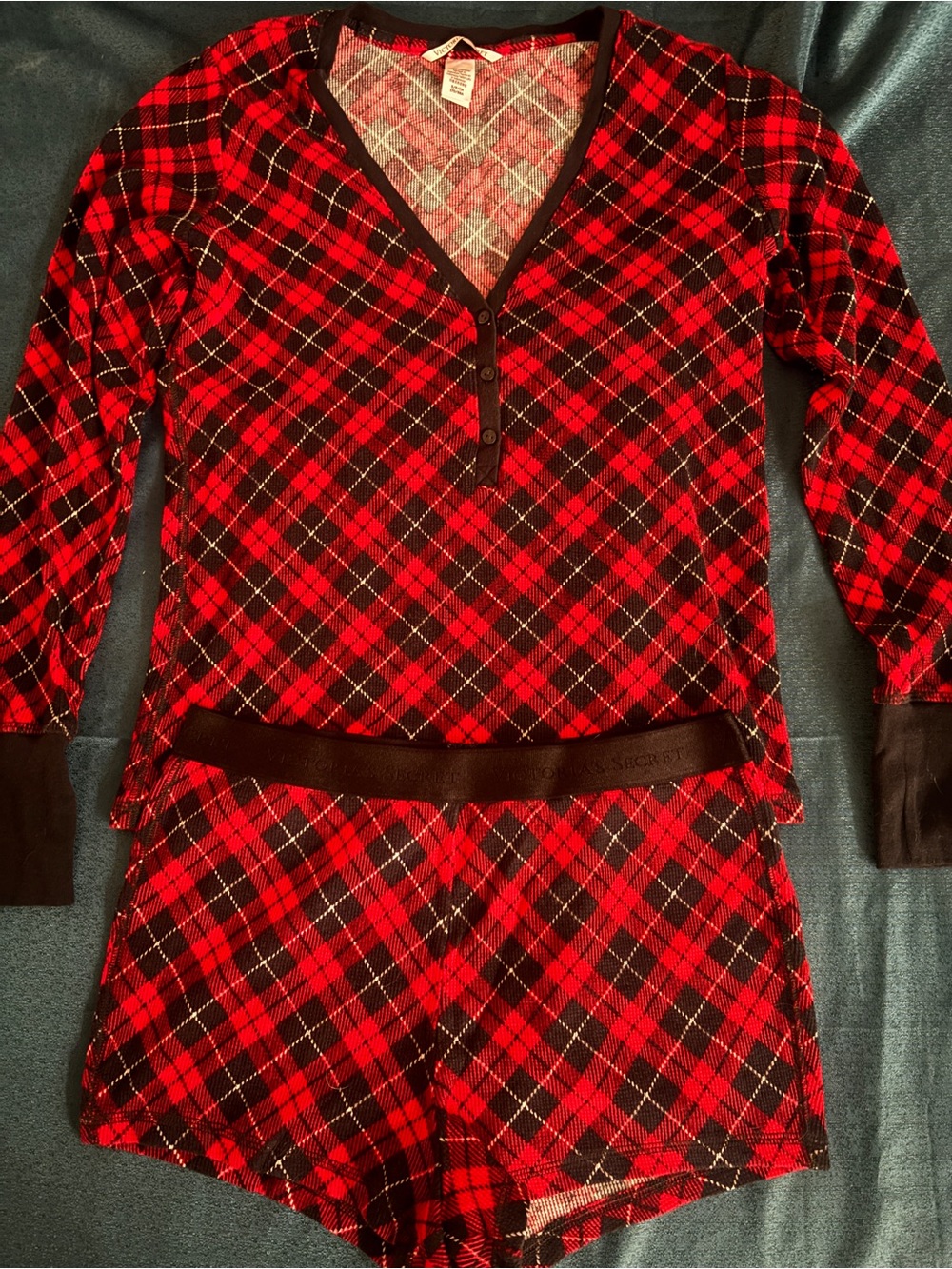 Victoria’ Secret Women’s Red Plaid Pajama Set